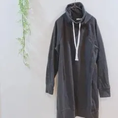 【GAP】スウェットワンピース　チャコールグレー