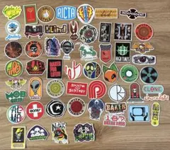 スケートボード ステッカーセット 防水ステッカー55枚