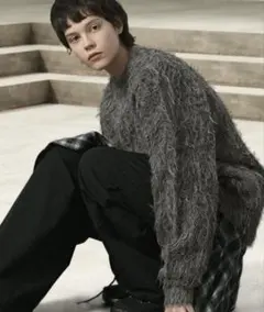 EMMA CLOTHES グレー ニット セーター M