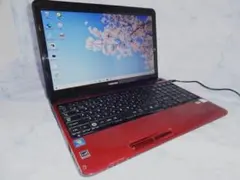 東芝 ダイナブック 人気の赤です✿学生の方・初心者の方にすぐ使える1台です☆彡