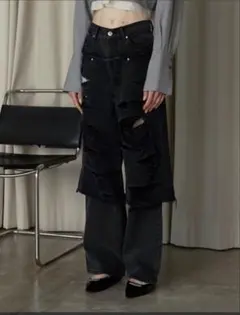 新品】【完売品】Peter Do RIPPED STRAIGHT JEANS - メルカリ