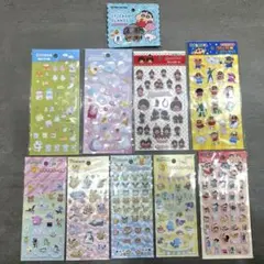 おまけ付き しんちゃん ポケモン モンチッチ シール10点セット おはじきシール