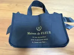 Maison de FLEUR ブラック リボン トートバッグ