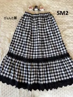 美品★【Lace collection】ティアードレーススカート＊ブラック