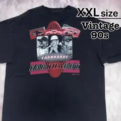 90s　NASCAR　Tシャツ　XXL　ブラック　レーシング　ロゴ　USA古着