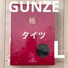 GUNZE HOTMAGIC ブラックタイツ Lサイズ