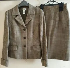 アリスバーリー　チェック柄ジャケットとスカートセット Ｍ