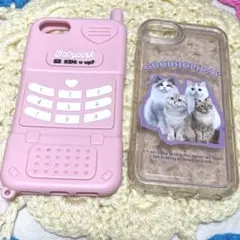 iPhone SE2 7 8 スマホケース 猫 ねこ 携帯電話 セット