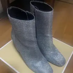 正月　セール　MICHAEL KORS マイケルコース 　ラメラメショートブーツ