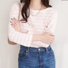 natural couture ボーダーTシャツ