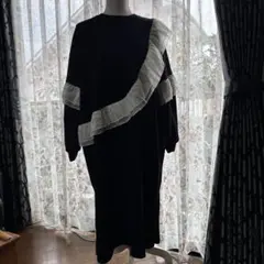 ワイスリー Yohji アディダス ロゴ刺繍 ロング ワンピース カットソー