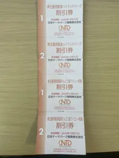 那須ハイランドパーク、那須りんどう湖ファミリー牧場　株主優待チケットのサムネイル