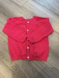 ［Petit Bateau］濃ピンクカーディガン 36m