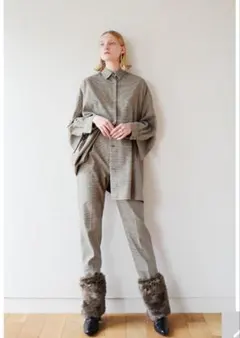 美品　CLANE 2WAY GUNCLUB CHECK PANTS