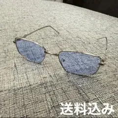 24時間以内発送 ブルー y2k サングラス 定番型