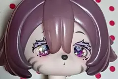 14ミリ　カボションアイ　パープル　綿綿の異世界冒険等