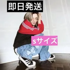 adidas 藤井風さん着用 ルーズメッシュトラックトップ Sサイズ