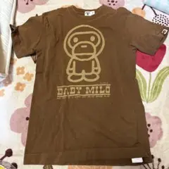 BABY MILO ブラウン Tシャツ S エイプ