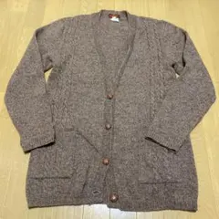 ANNE KLEIN SUPERSPORT ブラウンカーディガン M