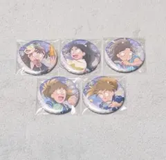 忍たま乱太郎 夏祭りの段 缶バッジ 五年生 久々知 尾浜 竹谷 不破 鉢屋