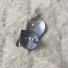 猫ちゃんの箸置き レジン ハンドメイド 薄紫 パープル 量産型