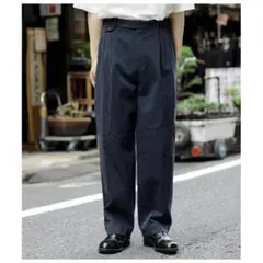 美品　a.presse Type.2 Chino Trousers 1 ネイビー