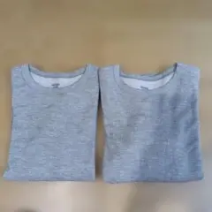 UNIQLO ヒートテック コットン　ワッフル長袖Tシャツ 140　2枚組　極暖