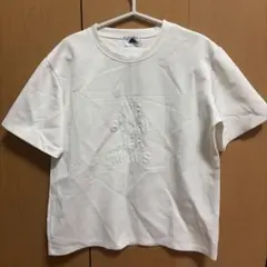 ABITOKYO エンボスロゴ 半袖 Tシャツ ホワイト