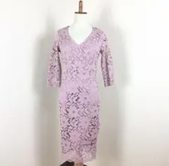 H han queen ピンクレースドレス パーティードレス お呼ばれドレス