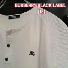 バーバリーブラックレーベル 半袖ポロシャツ ホース刺繍 ノバチェック M