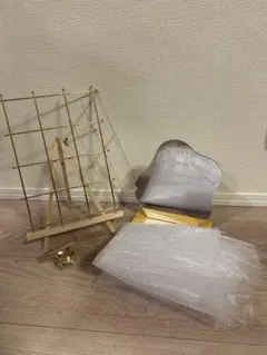 ミールへーデン風 ウェーブミラー　ウェルカムスペース　ゴールドフレーム