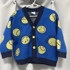 【ZARA】92cm スマイリーフェイス カーディガン 18-24ヶ月