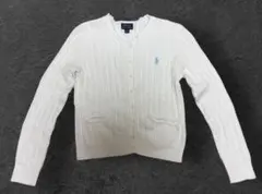 【美品】Polo Ralph Lauren ケーブルニットカーディガンy2k短丈