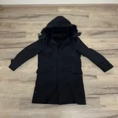 メンズ フード付きコート ネイビー Lサイズ
