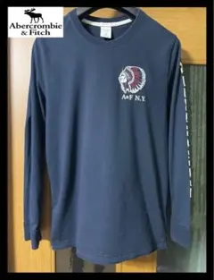 Abercrombie & Fitch メンズM （日本サイズＬ）　ロンT 紺
