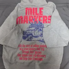 MILE MARKERS グラフィック パーカー グレーのサムネイル
