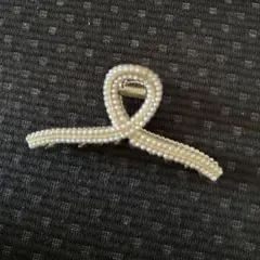 ミニパール風ヘアクリップ