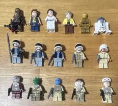 レゴ スターウォーズ ミニフィグ ルーク レイア K-3PO メディカル 