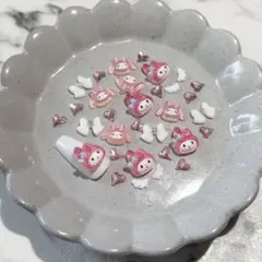 無言購入OK⭕️ マイメロ ネイル　ネイルパーツセット