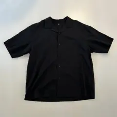 UNIQLO オープンカラーシャツ ブラック L