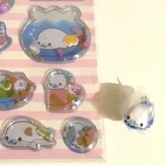 希少【新品未使用】2点セット＊まめゴマ＊エアインシール＊マスコットチャーム