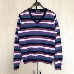 ZARA YOUTH ストライプ Vネックコットンニットのサムネイル