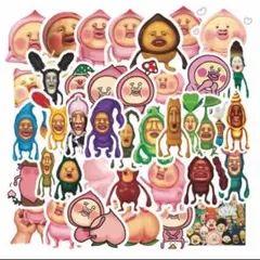 こびとづかん ステッカー シール 40枚 キャラクター カクレモモジリ 他 ①