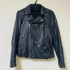 SUPP REGIMENT ラムレザー 黒 レザー ダブル ライダースジャケット