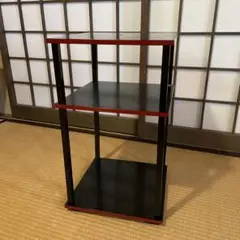 良品　玄々斎好　更好棚　組み立て式二重棚　黒漆爪紅　茶道具　裏千家　風炉　桐材 2025年最新】更好棚の人気アイテム - メルカリ