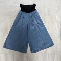 マタニティパンツ　M デニム風　春　夏　ゆったり