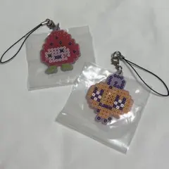 たまごっち 一番くじ Ｆ賞 きらきらラバーチャーム いちごっち めめっち