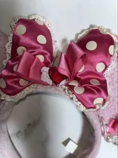 ディズニー　カチューシャ　ミニーちゃん　イヤリング　ピンク