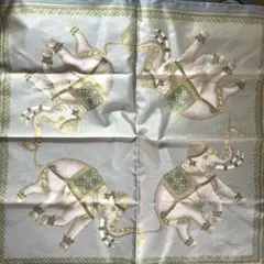 JIM THOMPSON シルクスカーフ ハンカチ　象デザイン　ジムトンプソン