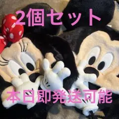 新品タグ付き　ミニーマウス　ミッキーマウス　ファンキャップ　2個セットディズニー
